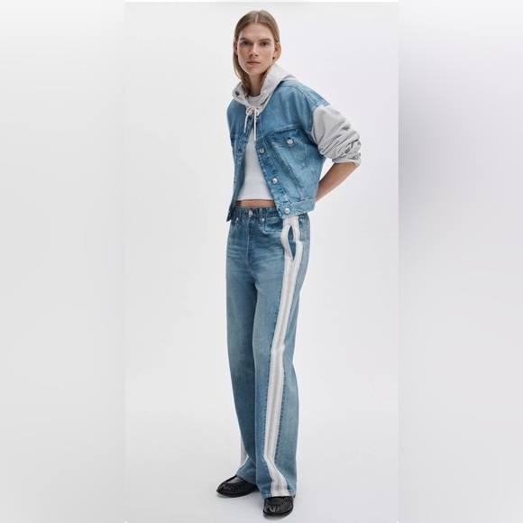 rag & bone Miramar Wide-Leg Cotton Terry Pants - Picture 3 of 7